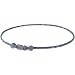 Phiten Star Necklace, Navy Gray, 18"