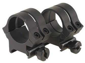 Weaver High Scope Rings w/Black Finish