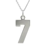 Sterling Silver Number 7 Necklace