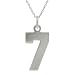 Sterling Silver Number 7 Necklace