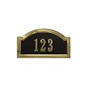 Arch-Top Address Plaque Frame with Satin Nickel Finish