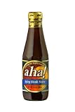 AHA! Spicy Steak Sauce, A beefy blend of Peruvian spices, 12 oz.