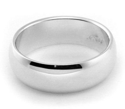 Classic Sterling Silver Wedding Band Promise Ring Thumb Ring 6mm Sz5 to Sz14 ~Unisex~
