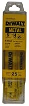 DEWALT DW4808G25 6-Inch 14TPI Straight Back Bi-metal Reciprocating Saw Blade (25 Pk)