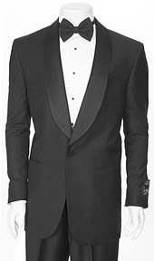Classy Men's Black One Button Shawl Tuxedo