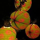 Outdoor Living : Green Flowers Garden Lanterns(5 pack)