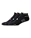 Under Armour Men's HeatGear No Show Socks (3 Pair), Black/Assorted Colors, Large