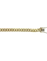 CleverEves 14Kt Yellow Gold Curb Link 7.7mm Bracelet