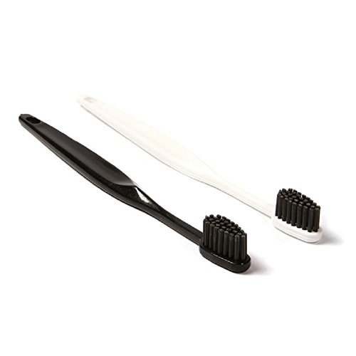 Morihata binchotan charcoal toothbrushes, set of 2, bla…