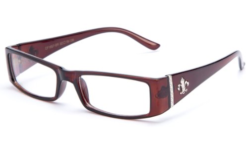 Newbee Fashion® - IG Women's Glossy Clear Lens Fashion Glasses