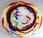 Glass Plate Colorful 100% Handblown Art STV113