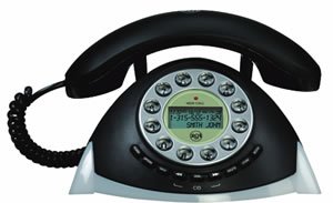 GE Corded Retro Phone with Call Waiting/Caller ID