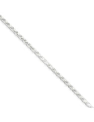 1.7mm, Sterling Silver, Diamond-Cut Rope Chain, 18 inch