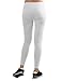 TWINTH Womens Active Wear Running Capri Legging White X-Small