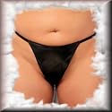 Sexy y2Diva Leather G-String in Queen Plus Size
