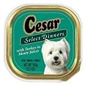 Cesar Select Dinners with Turkey in Meaty Juices