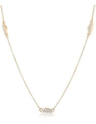 kate spade new york "Scallop" Pave Scatter Necklace, 32"