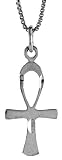 Sterling Silver Ankh Cross Pendant, 15/16 in. (24mm)