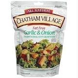 UPC 098304100489 product image for Chatham Village Fat-Free Garlic & Onion Croutons 5 oz. (Pack of 12) | upcitemdb.com