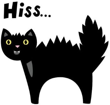 Halloween Scary Cat Wall Decal