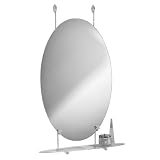 :USE Ollipsis Oval Mirror with Console, Polished Chrome by 