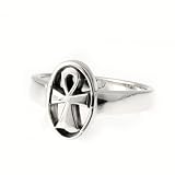 Sterling Silver Ring - Ankh - Size: 5-9