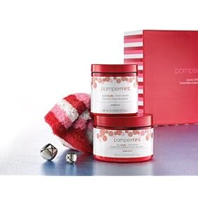 Pampermint FootWork Foot Scrub & SoleMate Foot Cream Gift Set with Socks