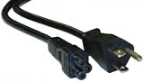 Power Cord for NoteBook Polarized, 3 Pin, 6 ft