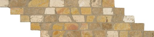 External hard drive:Arizona Tile ST-117 Sterling 3-by-12-Inch Natural Stone Listelle, Honed River Rock  -  40-Pack