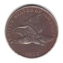 1857 U.S. Flying Eagle Cent / Pre Civil War Penny