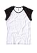Bella Women's 1x1 Baby Rib Contrast Cap-Sleeve Raglan T-Shirt BEL2020