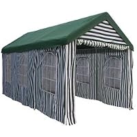 10 x 20 HEAVY DUTY Polyester STRIPED Party Tent Gazebo with Sidewalls 004