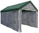 Gazebo Canopies 10 x 20 HEAVY DUTY Polyester STRIPED Party Tent Gazebo with Sidewalls 004