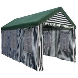 10 x 20 HEAVY DUTY Polyester STRIPED Party Tent Gazebo with Sidewalls 004 by 