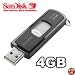 SanDisk SDCZ6-4096-A11 4GB Cruzer Micro USB Flash Drive (Black)