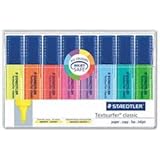 Staedtler Textsurfer Classic Highlighter, Chisel Tip, Blue/Green/Orange/Pink/Purple/Red/Turquoise/Yellow, 8 per Set (364WP8)