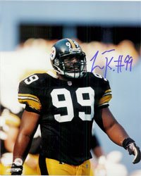 Signed Kirkland, Levon (Pittsburgh Steelers) 8x10 Photo