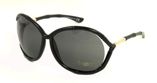 AUTHENTIC TOM FORD SUNGLASSES FT0075 CLAUDIA BLACK TF 75 B5 TF75