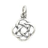 Pendant - Antiqued Silver Irish Celtic Braided Knot Pendant Charm