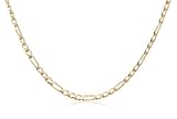 14k Yellow Gold Figaro 3.0mm Chain Necklace, 20