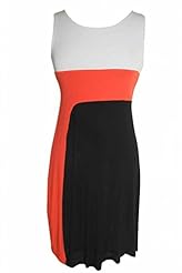 Elastane Colorblocking Mesh  Dress