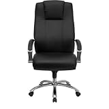Black Leather Executive Office Chair [BT-981-BK-GG]