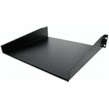 StarTech.com Black Standard Universal Server Rack Cabinet Shelf
