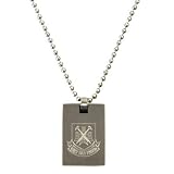 West Ham United FC. Dog Tag & Chain