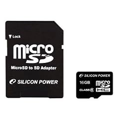 シリコンパワー micro SDHCカード 16GB (Class6) 永久保証 (SDHCアダプター付) SP016GBSTH006V10