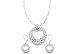 Bay Studio Swirl Open Circle Set SILVER-TONE