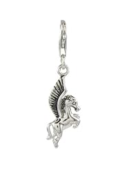 Oscaro Charms 925 Sterling Silver Pegasus Click-on Charm Lobster Clasp for Thomas Sabo Style Bracelets and Necklace