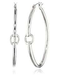 Jessica Simpson Around the Way Silver Earrings