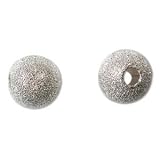 10mmSilverPlatedStardustSparkleRoundBeads(25)