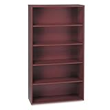 HON Company / Bookcase, 5-Shelf, 36x13x67-1/2, Mahogany / HON1984NN